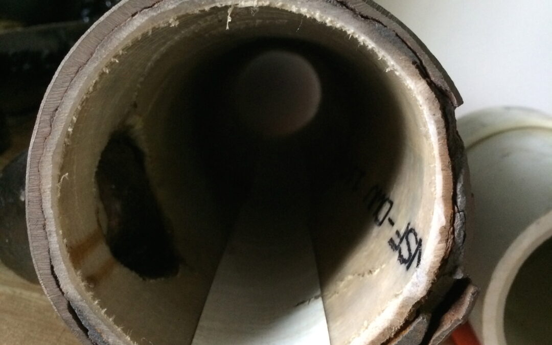 Re-Instate CIPP vertical pipe liner cutaway